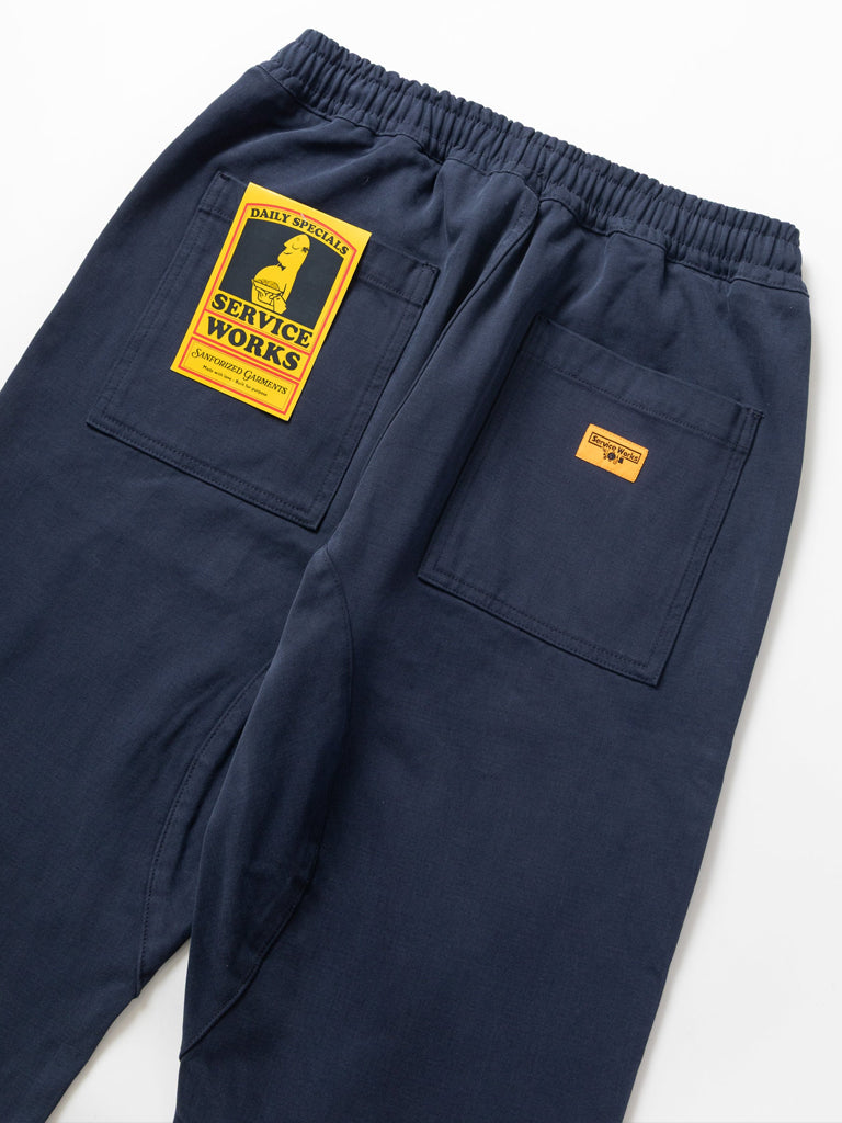 Service Works Moleskin Chef Pants in Dark Navy