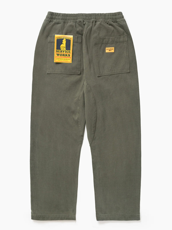 Service Works Moleskin Chef Pants in Moss