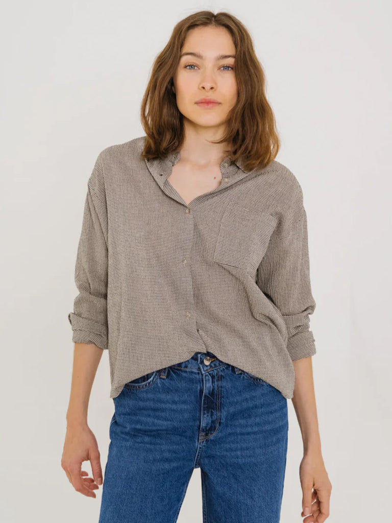 Sacrécoeur Elisa Shirt in Black Natural
