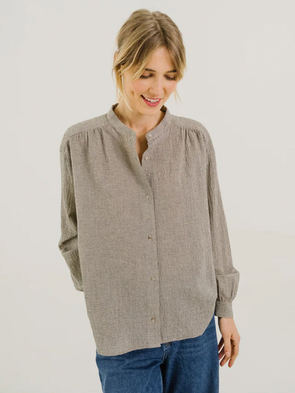Sacrécoeur Ella Shirt in Black Natural