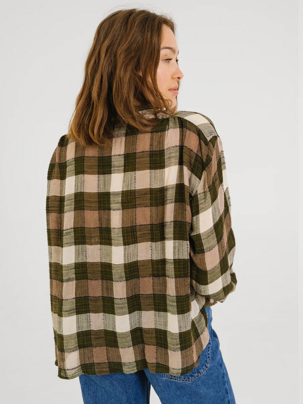Sacrécoeur Ella Shirt in Olive Pink
