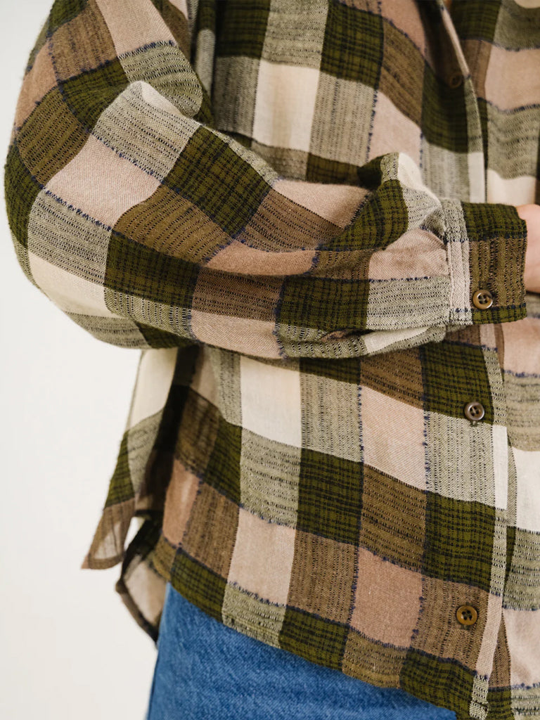 Sacrécoeur Ella Shirt in Olive Pink