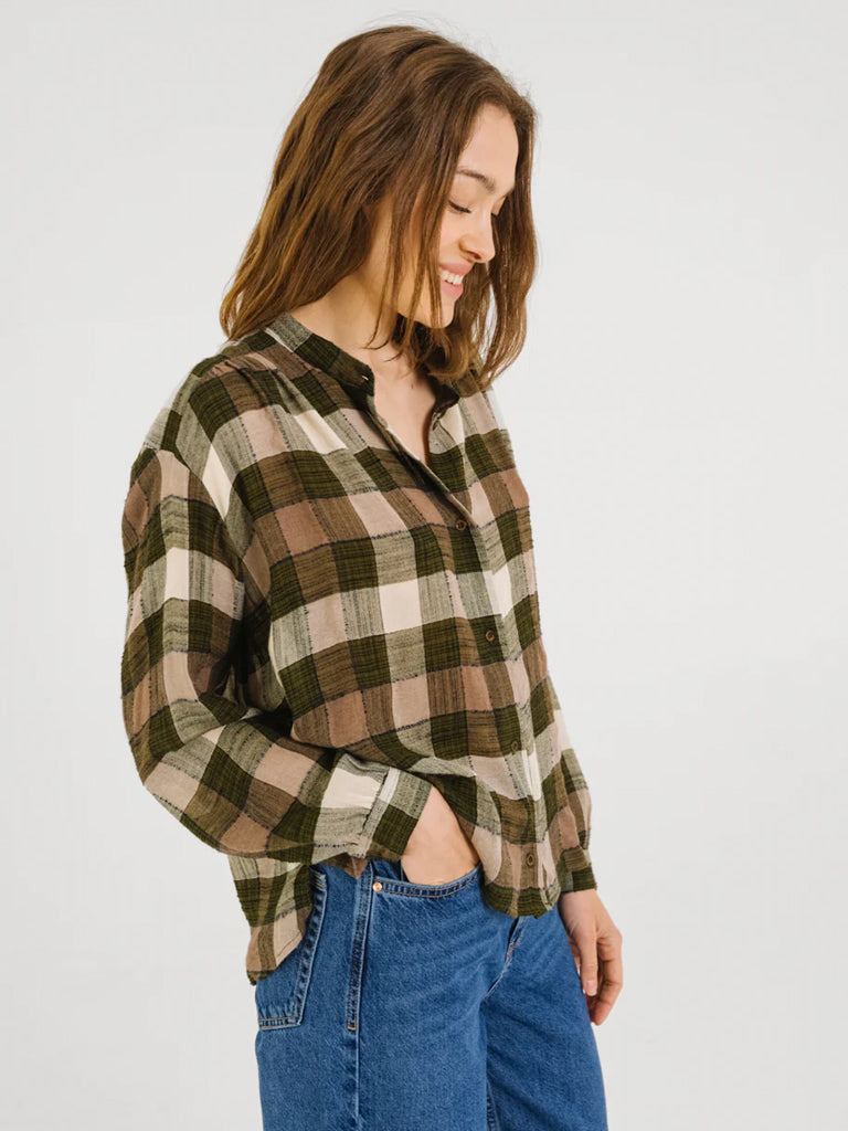 Sacrécoeur Ella Shirt in Olive Pink