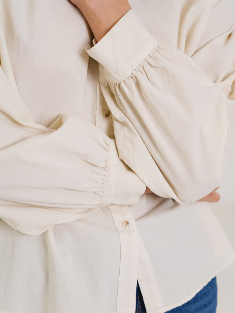 Sacrécoeur Soline Cord Shirt in Snow