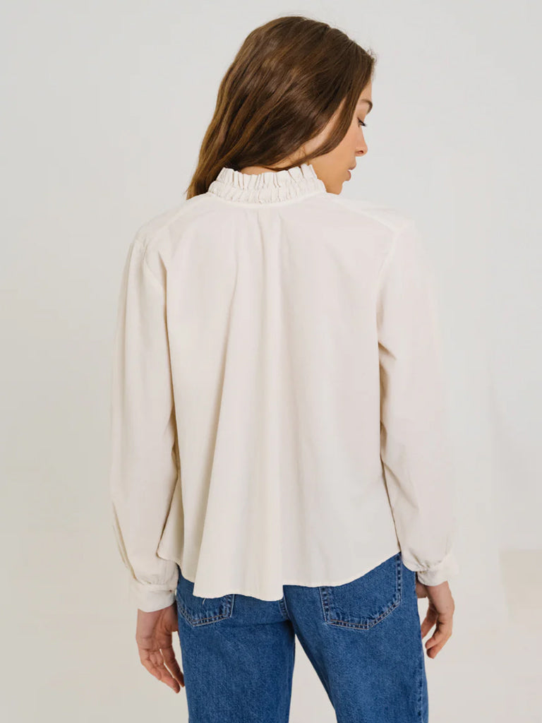 Sacrécoeur Soline Cord Shirt in Snow