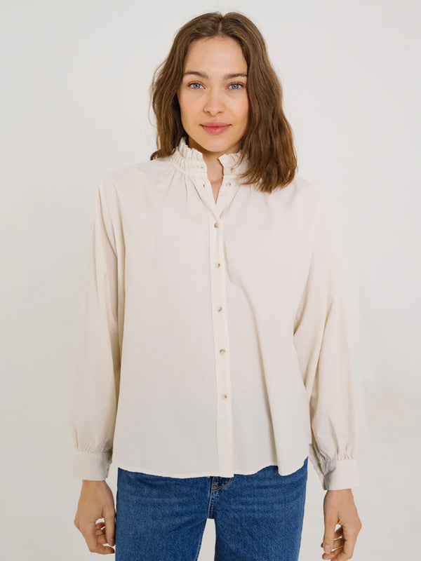 Sacrécoeur Soline Cord Shirt in Snow