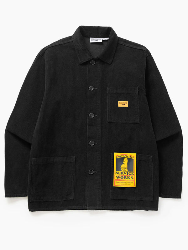 Service Works Corduroy Chore Shirt in Black