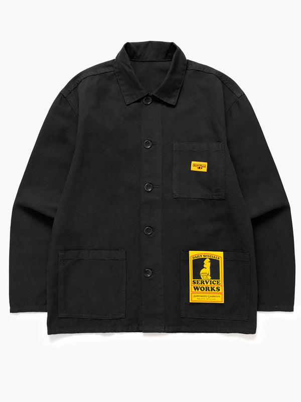 Service Works Canvas Chore Shirt in Black