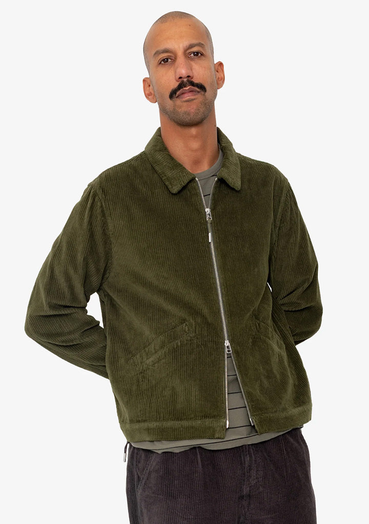 Folk Signal Blouson in Olive Cord