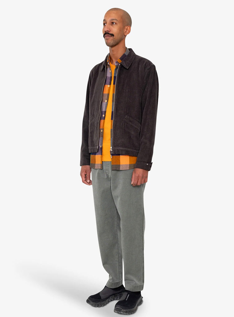 Folk Signal Blouson in Black Grape Cord
