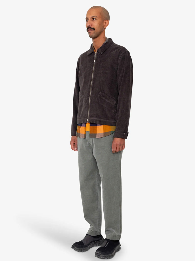Folk Signal Blouson in Black Grape Cord