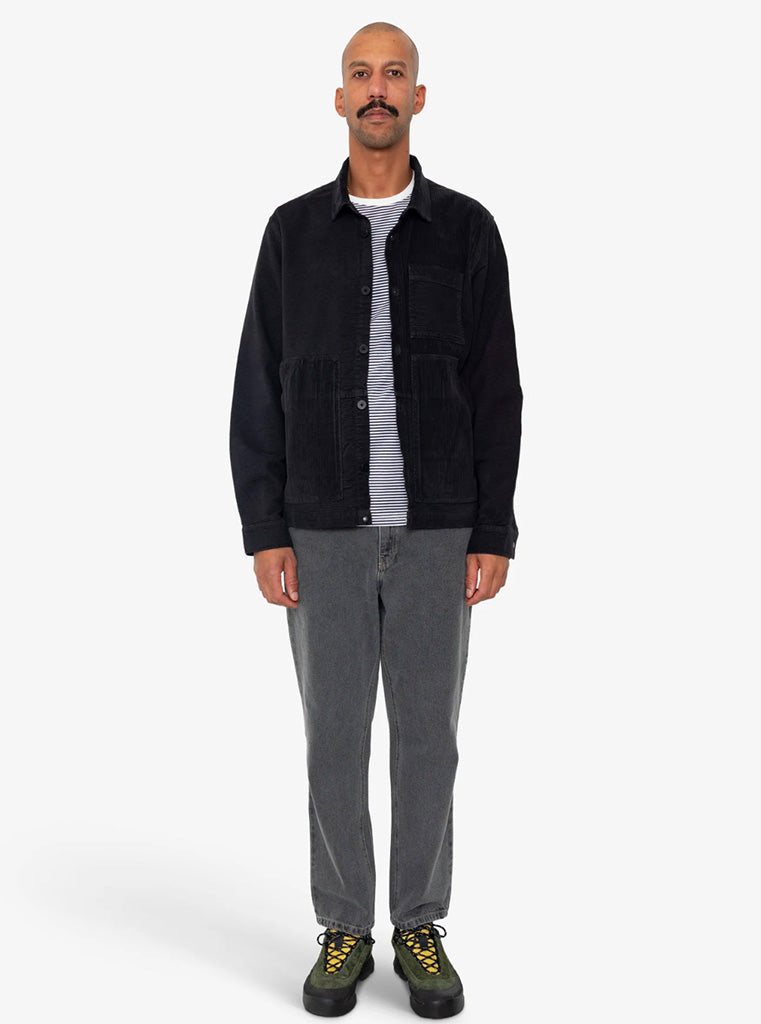 Folk Assembly Worker Jacket in Soft Black Cord