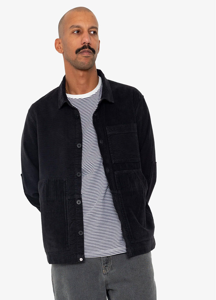 Folk Assembly Worker Jacket in Soft Black Cord