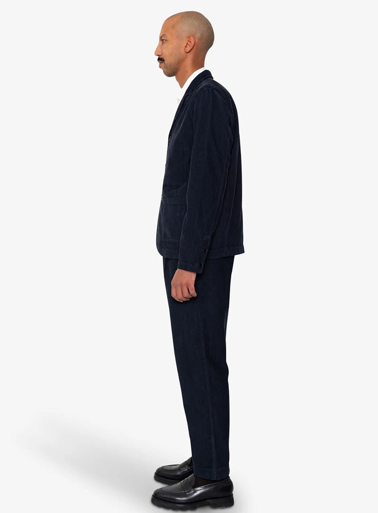 Folk Patch Jacket in Navy Cord