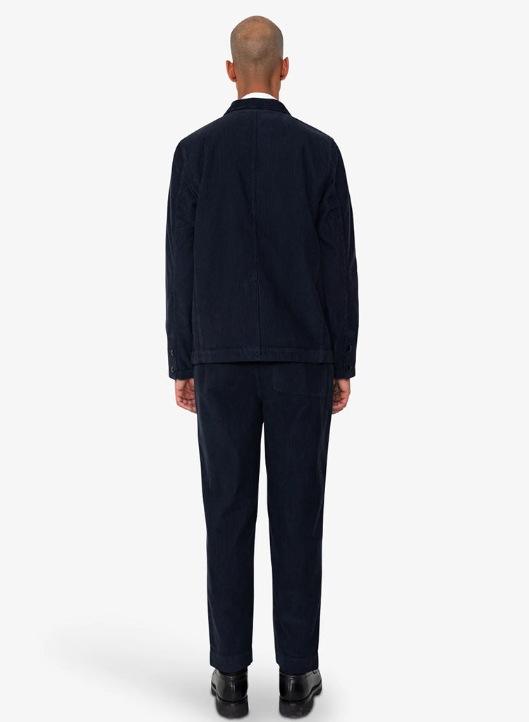 Folk Patch Jacket in Navy Cord