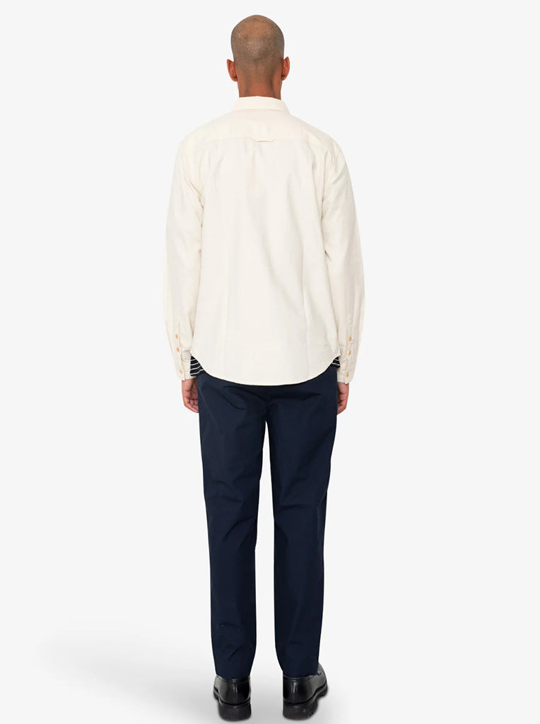 Folk Relaxed Fit Shirt in Ecru Flannel