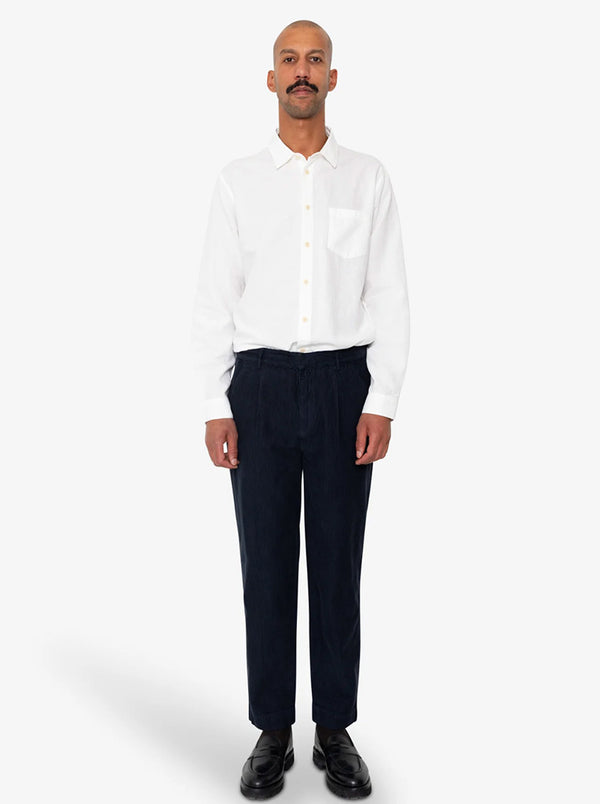 Folk Signal Pant in Navy Cord