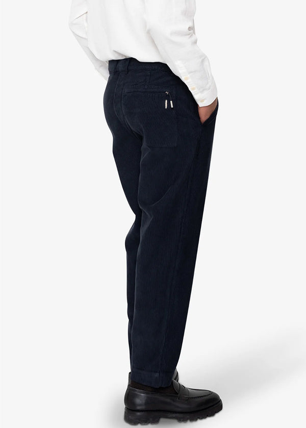 Folk Signal Pant in Navy Cord