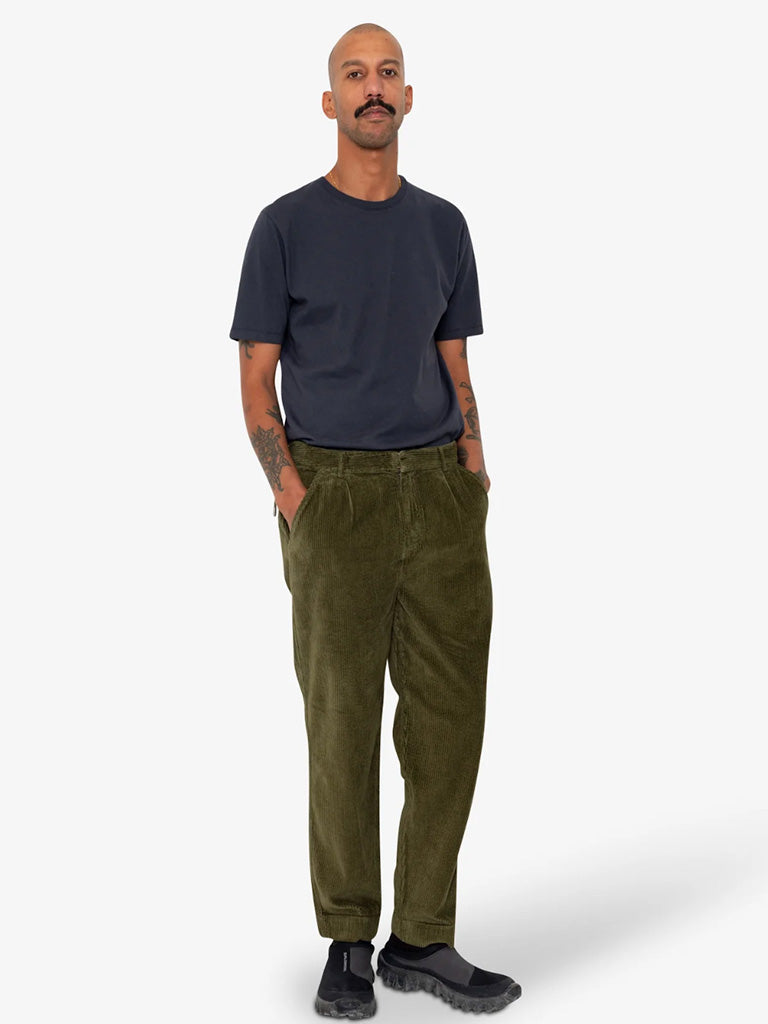 Folk Signal Pant in Olive Cord