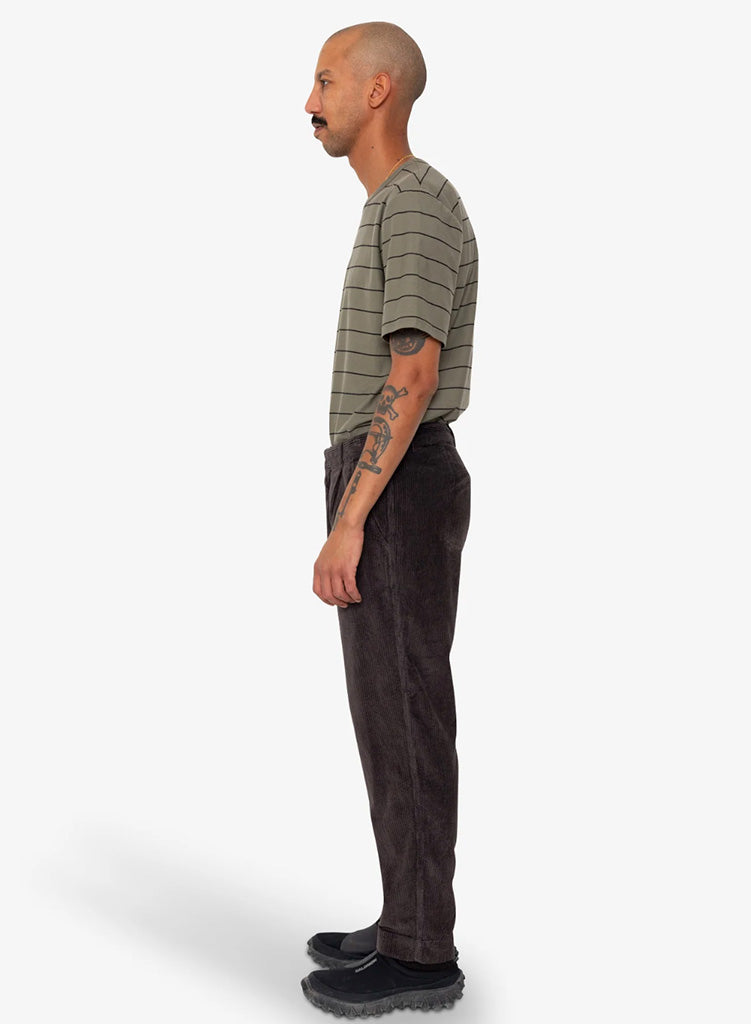 Folk Signal Pant in Black Grape Cord