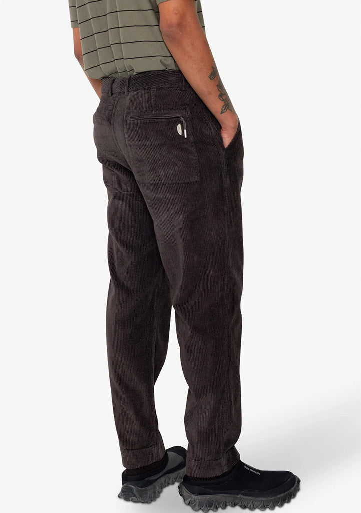 Folk Signal Pant in Black Grape Cord