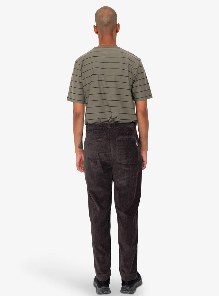 Folk Signal Pant in Black Grape Cord