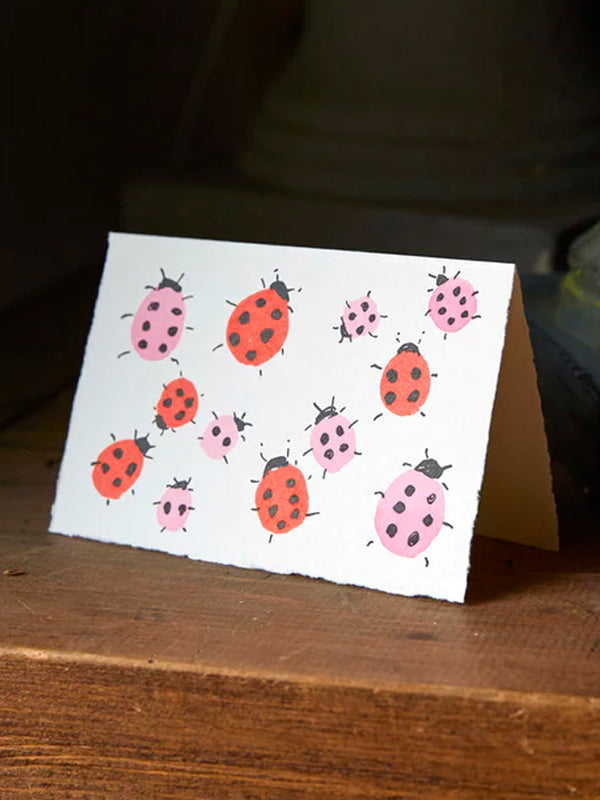 Scribble & Daub Love Bugs Card in Multi