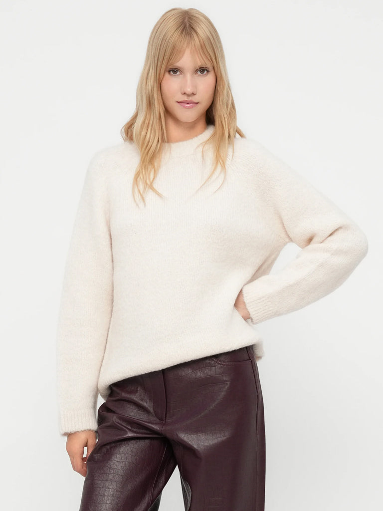 Selected Gabella Bow-Back Sweater in Birch