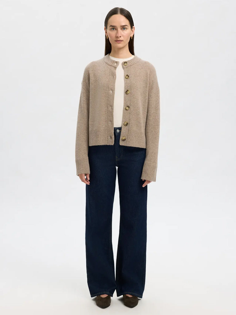 Selected Cille Cardigan in Irish Cream