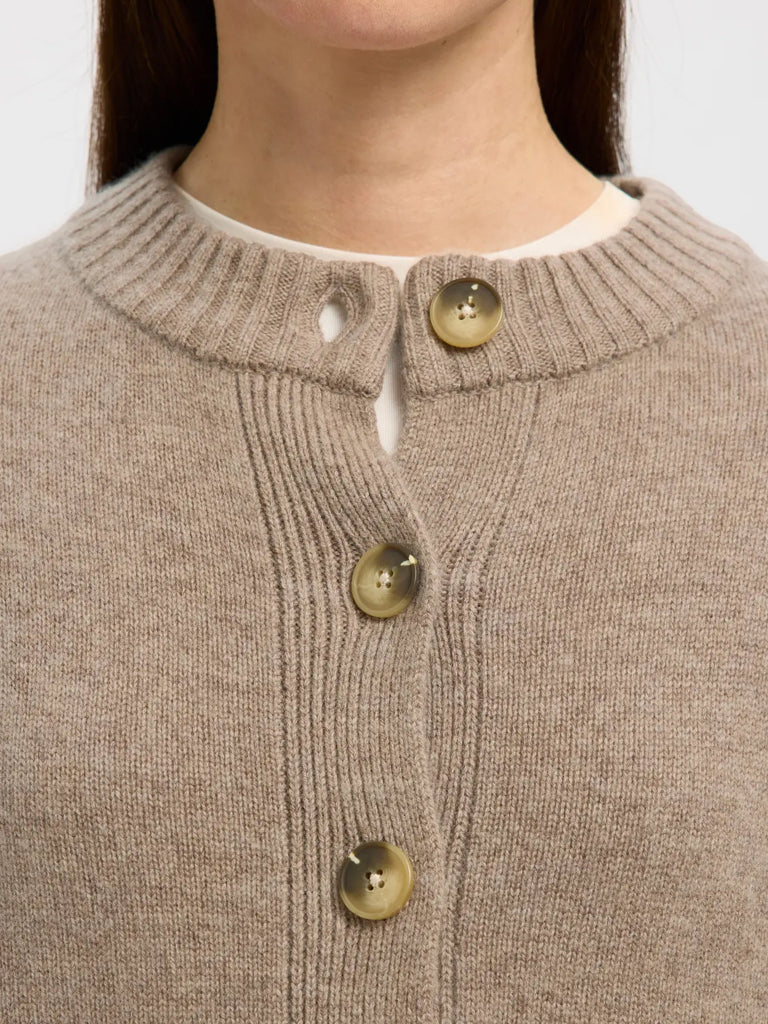 Selected Cille Cardigan in Irish Cream