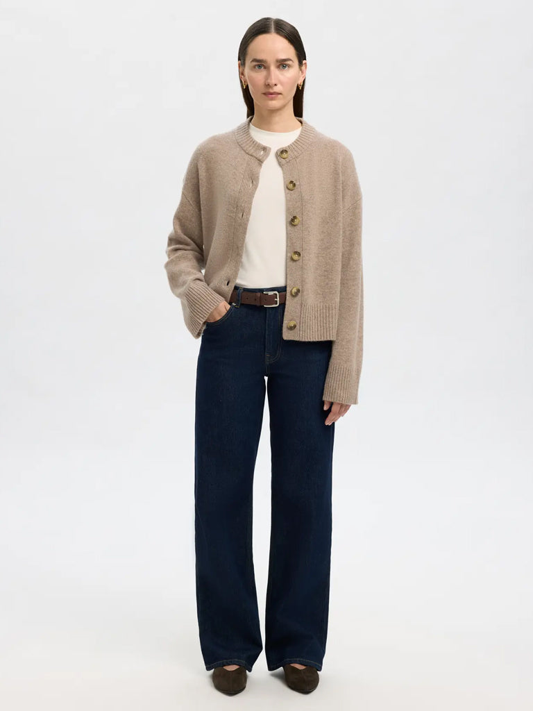 Selected Cille Cardigan in Irish Cream