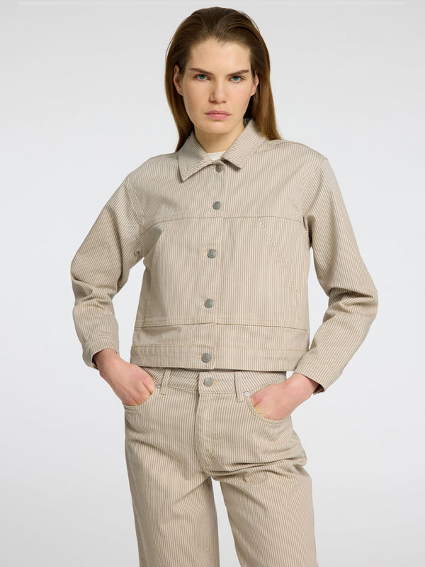 Selected Femme Alba Jacket in Beige Ecru