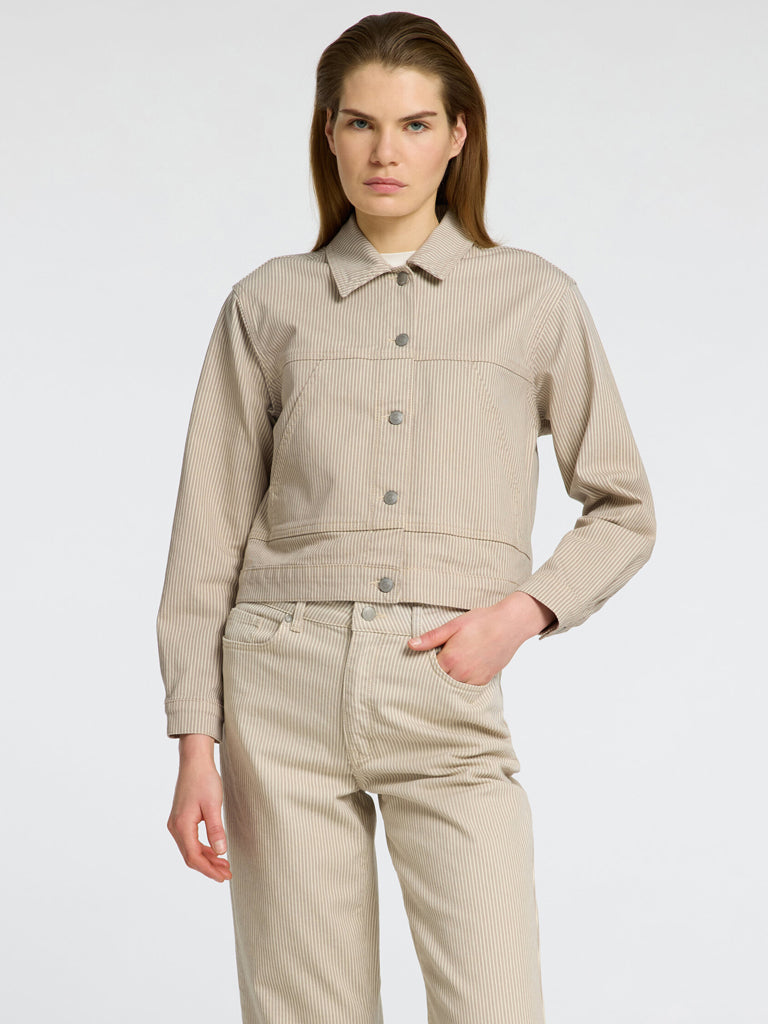 Selected Femme Alba Jacket in Beige Ecru