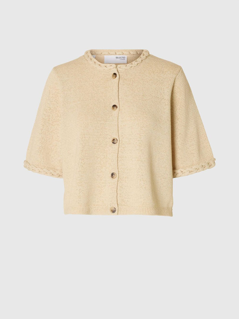 Selected Femme Alma 2/4 Cardigan in Birch