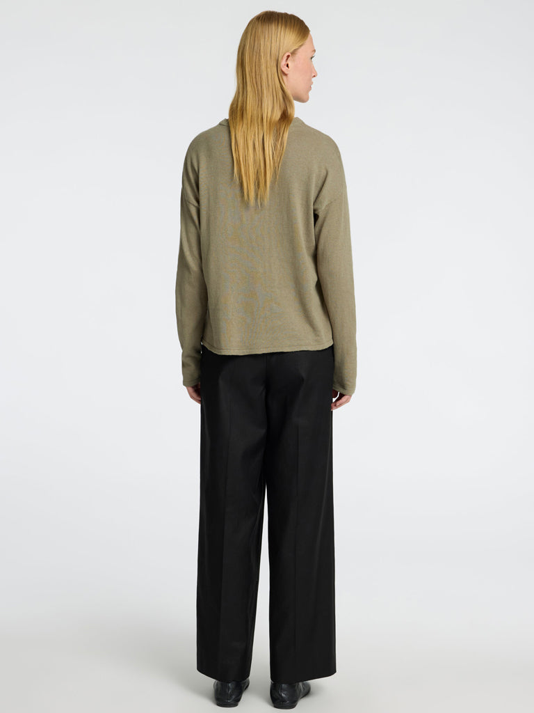 Selected Femme Laura O Neck Sweater in Vetiver