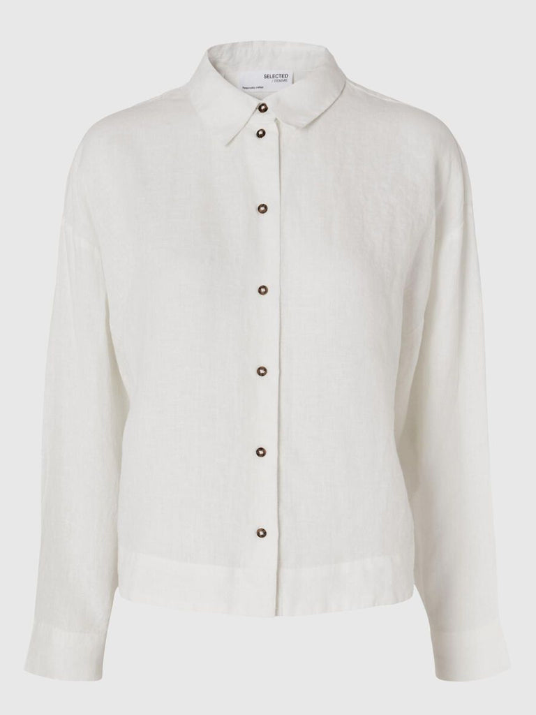 Selected Femme Linnie Shirt in White