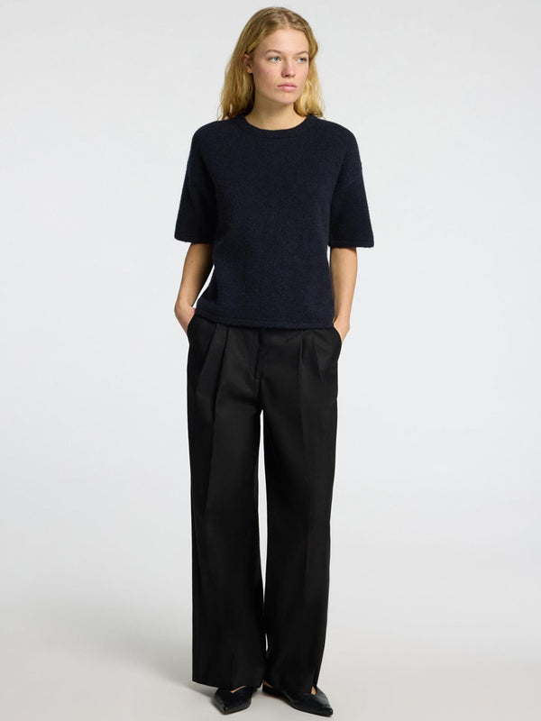 Selected Femme Maline Liliana 2/4 Sweater in Dark Sapphire