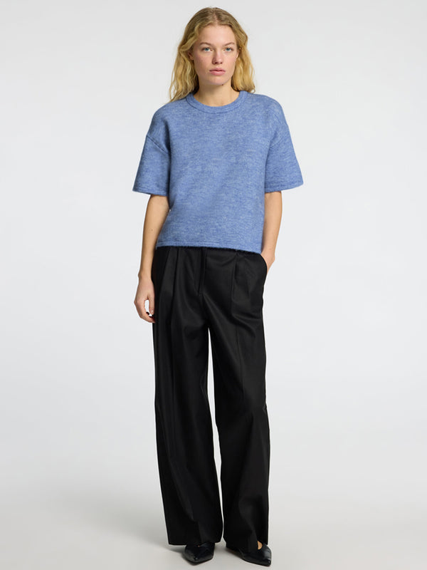 Selected Femme Maline Liliana 2/4 Sweater in Cornflower Blue