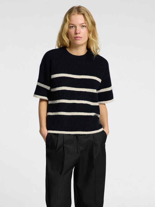 Selected Femme Maline Liliana 2/4 Sweater in Sapphire Birch