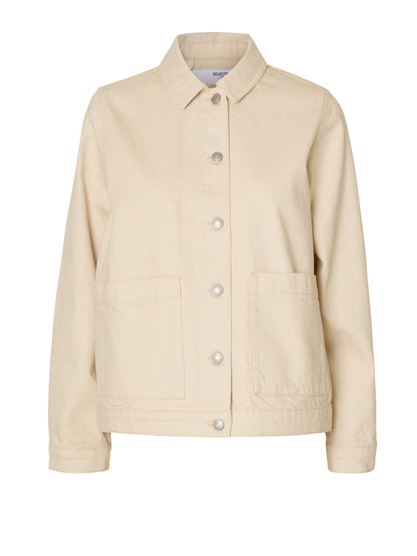 Selected Femme Olivia Jacket in Ecru