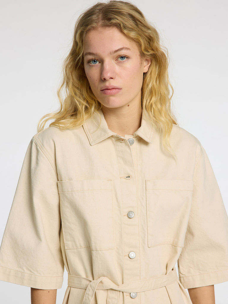 Selected Femme Olivia Shirtdress in Ecru