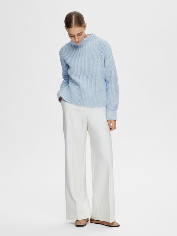 Selected Femme Selma Knit in Cashmere Blue