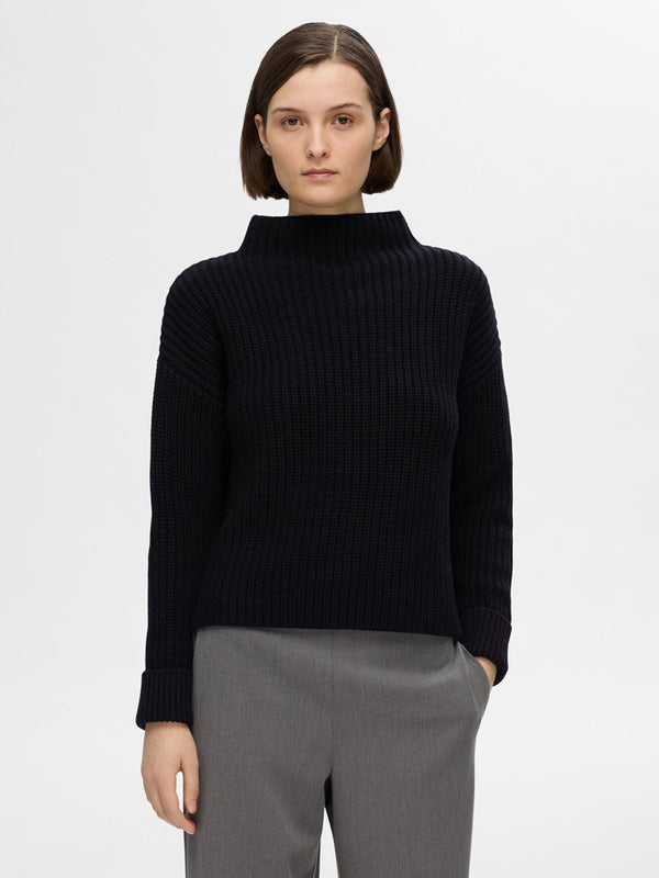 Selected Femme Selma Knit in Black