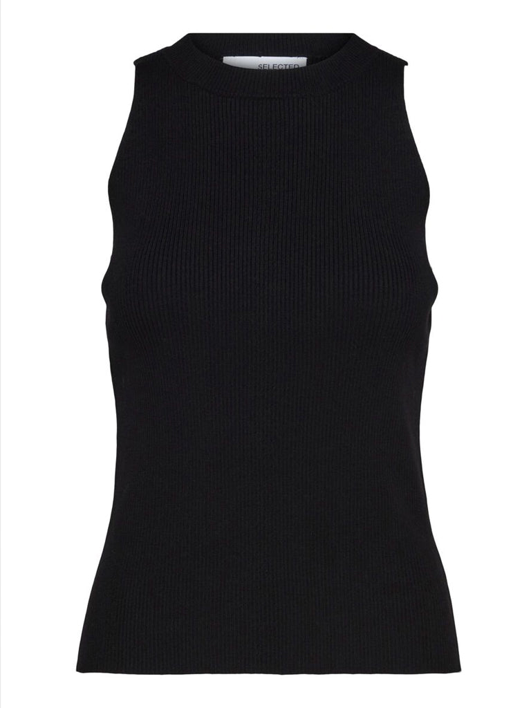 Selected Femme Solina Top in Black