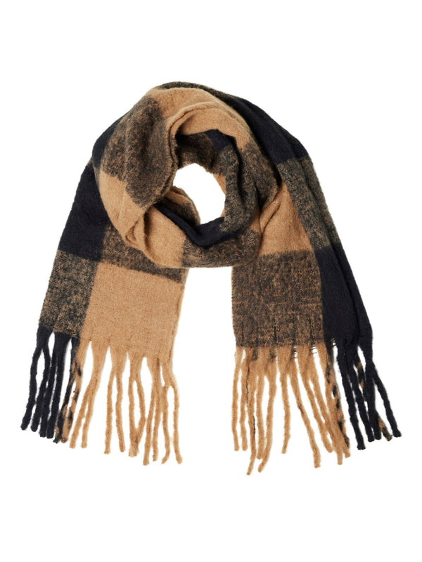 Selected Femme Tally Scarf in Toasted Coconut