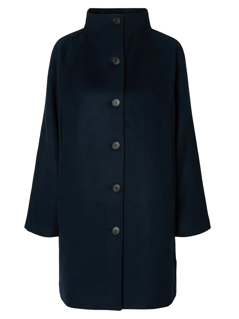 Selected Vinni Coat in Dark Sapphire