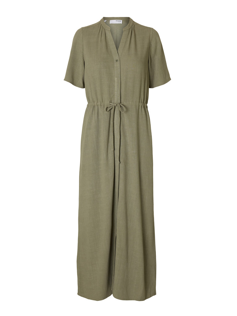 Selected Femme Viva Damina Dress in Vetiver