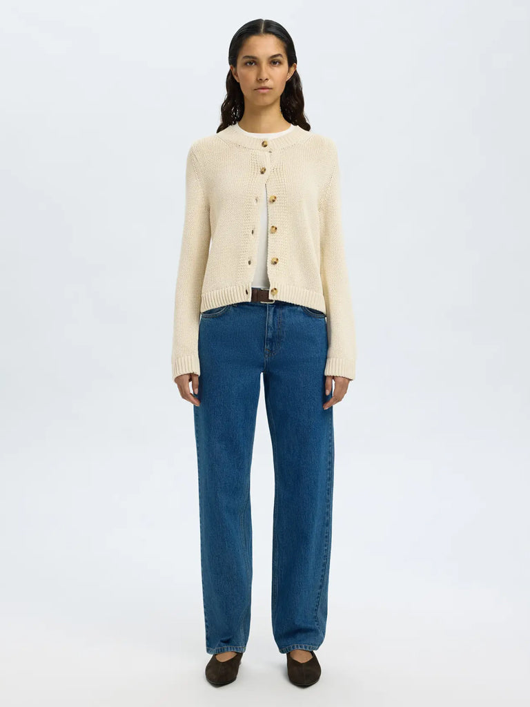 Selected Ivy Cardigan in Birch