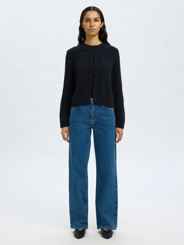 Selected Ivy Cardigan in Dark Sapphire