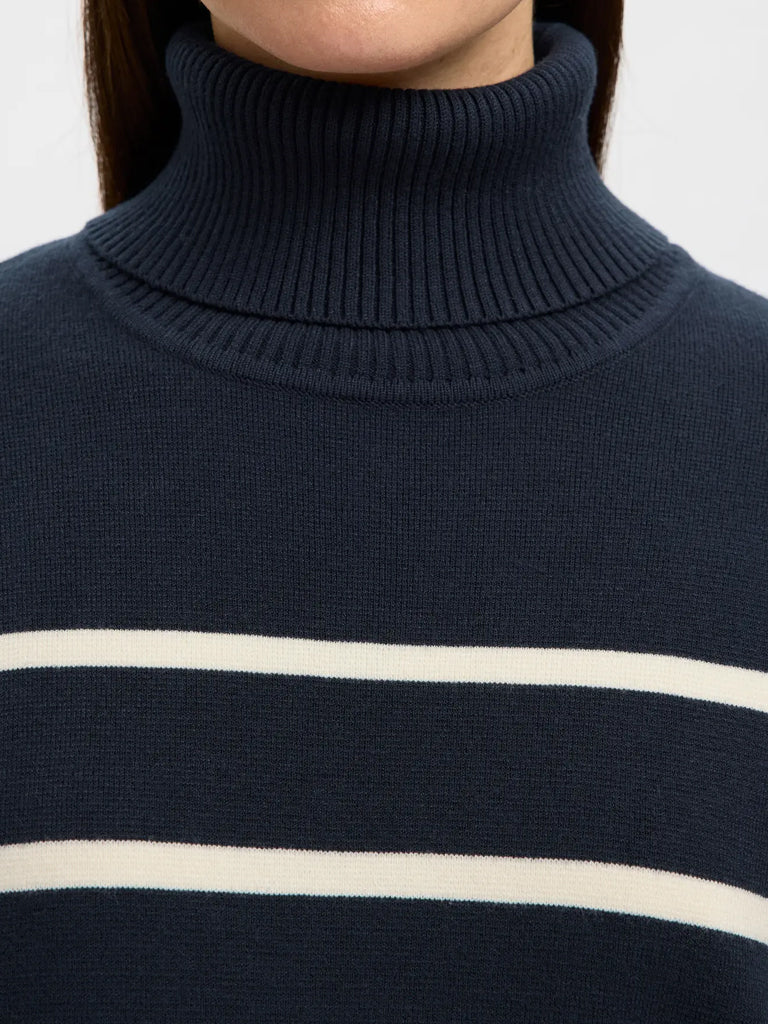 Selected Kamma Sweater in Sapphire Birch